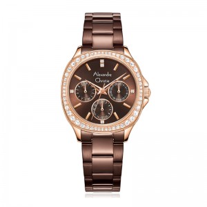 Alexandre Christie AC 2B85 Rosegold Brown BFBRGBO